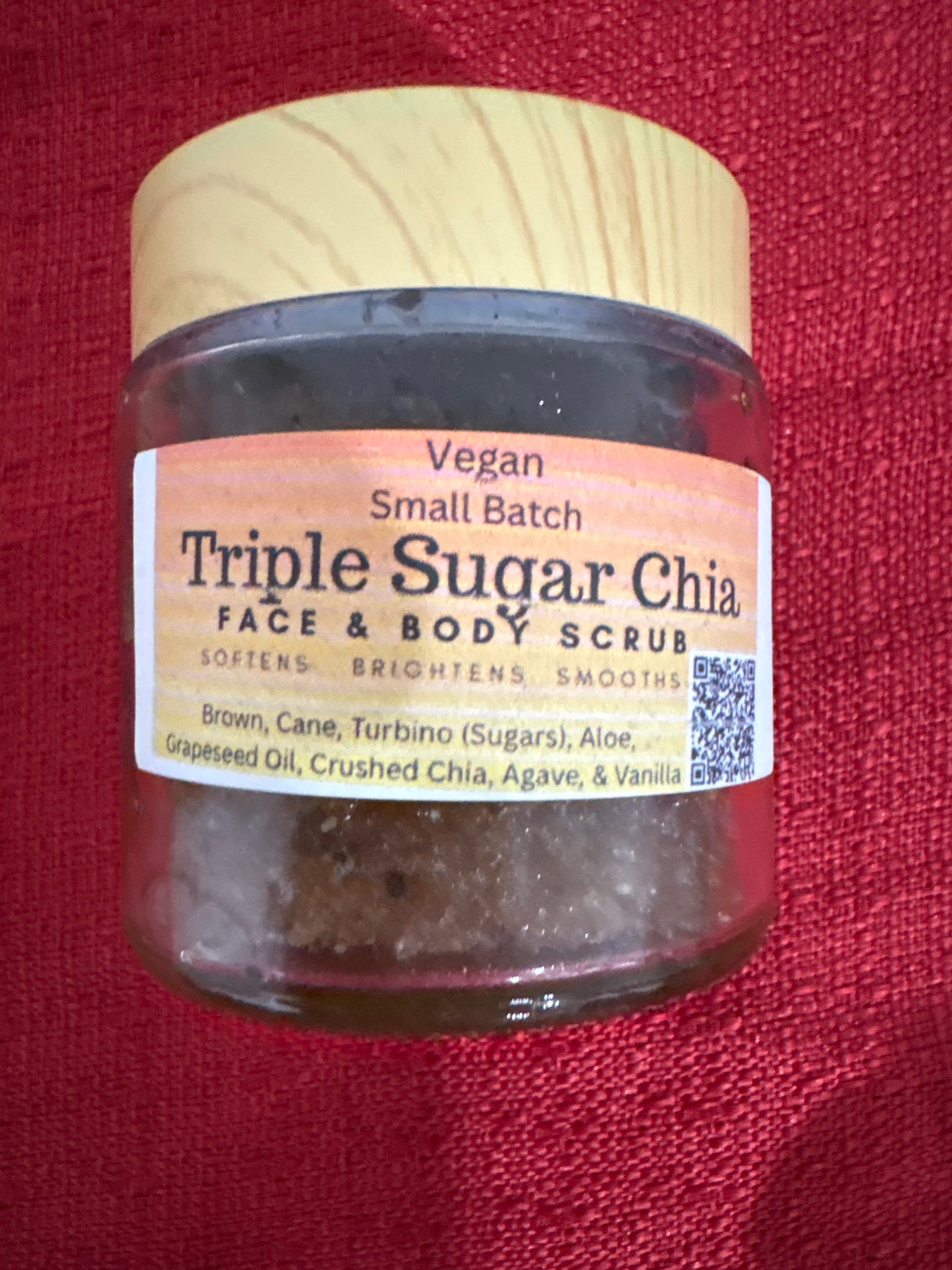 Triple Sugar Glow Scrub –Face & Body Exfoliating Skin-Softening Scrub