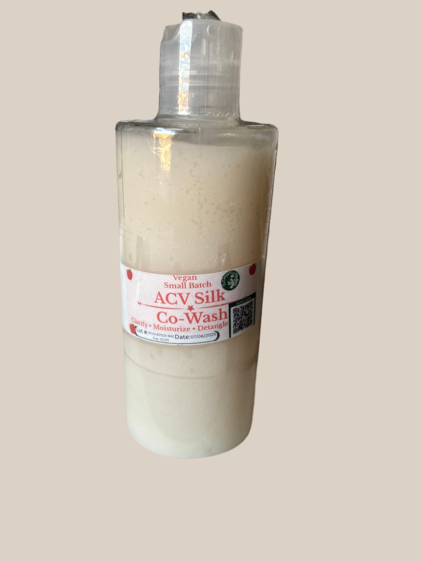 ACV Silk Co-Wash |Small Batch Moisturizing Apple Cider Vinegar Co-Wash (Sulfate-Free, Silicone-Free, Natural Hair Care)