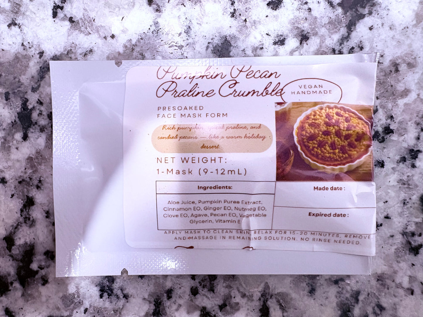 Dessert-Inspired Face Mask Collection – Handmade • Vegan Skincare