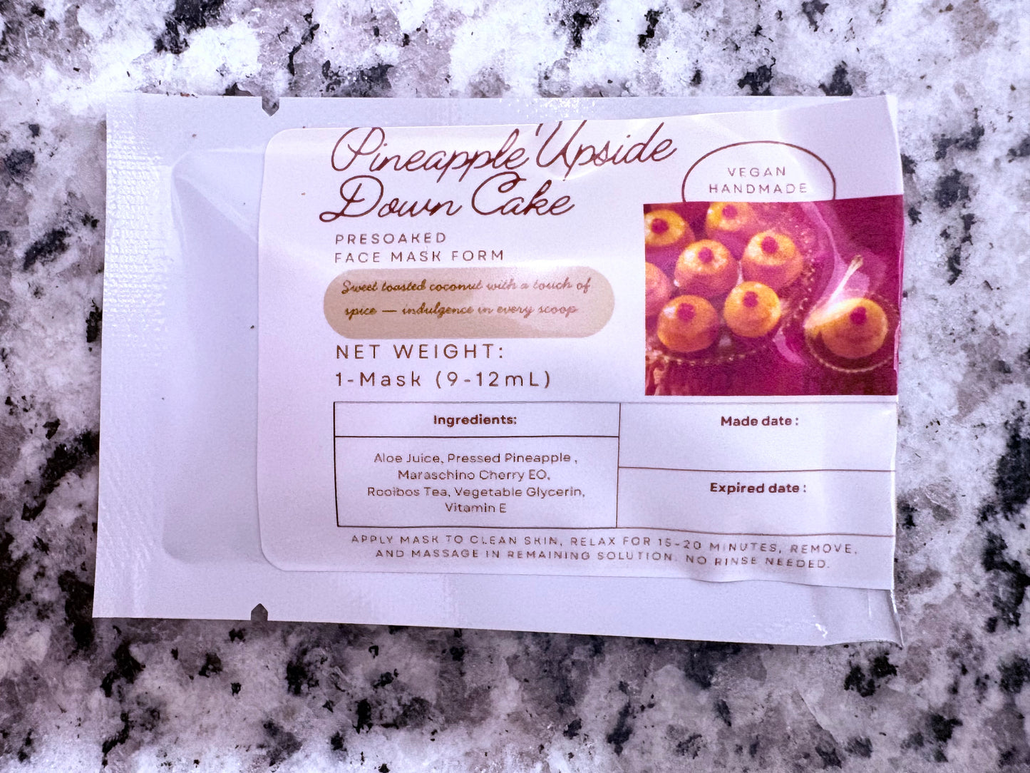 Dessert-Inspired Face Mask Collection – Handmade • Vegan Skincare