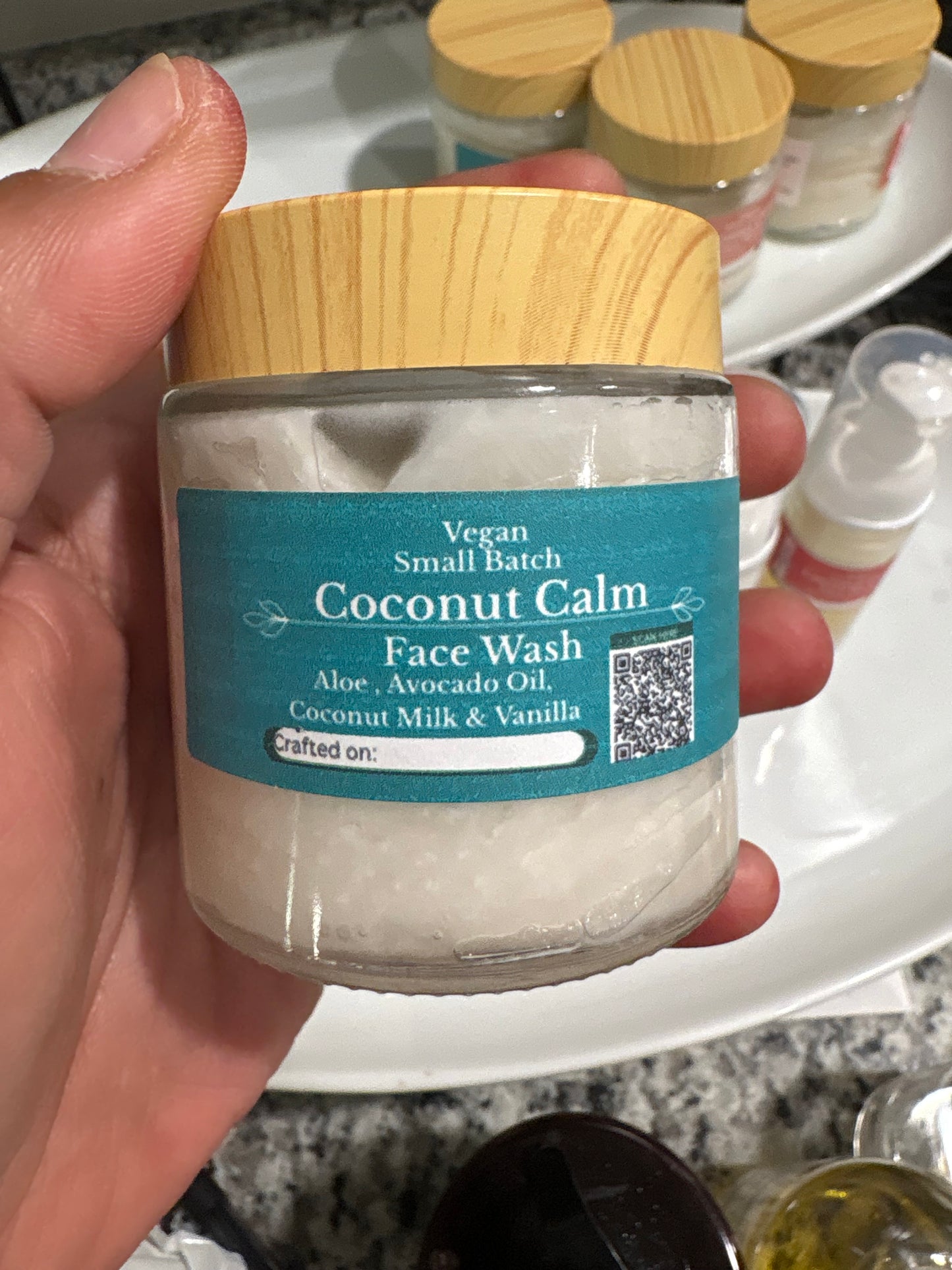 Coconut Calm Face Wash – Hydrating Aloe + Coconut Cleanser