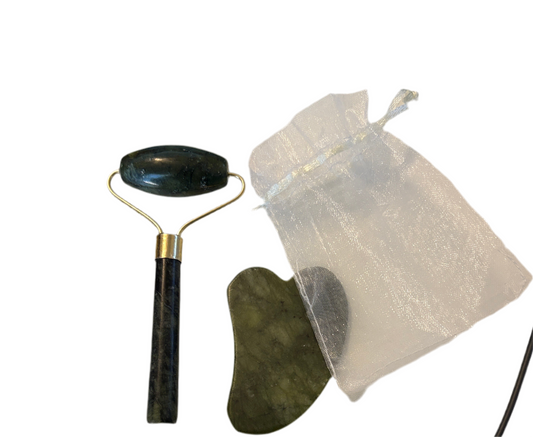 Jade Roller & Gua Sha Set – Glow & Sculpt Kit