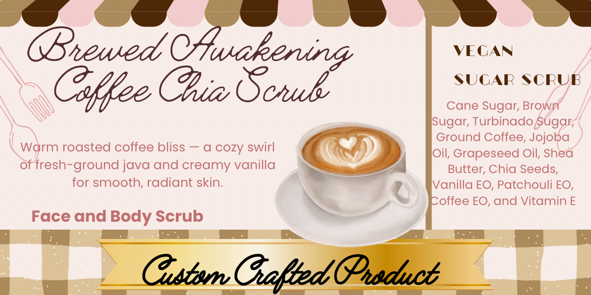 Brewed Awakening Coffee Chia Scrub