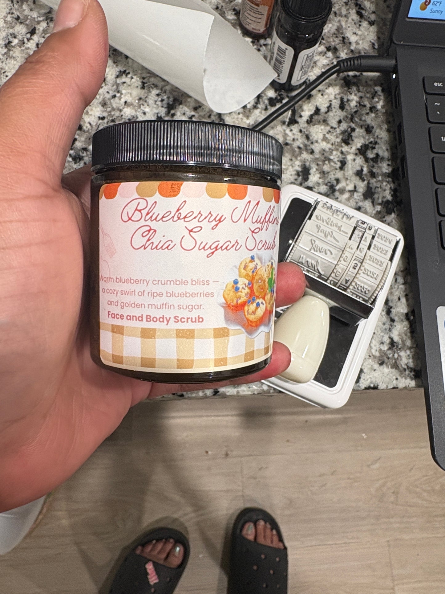 Triple Sugar Glow Scrub –Face & Body Exfoliating Skin-Softening Scrub