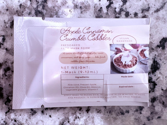 Apple Cinnamon Crumble Cobbler Face Mask  – Handmade • Vegan Skincare