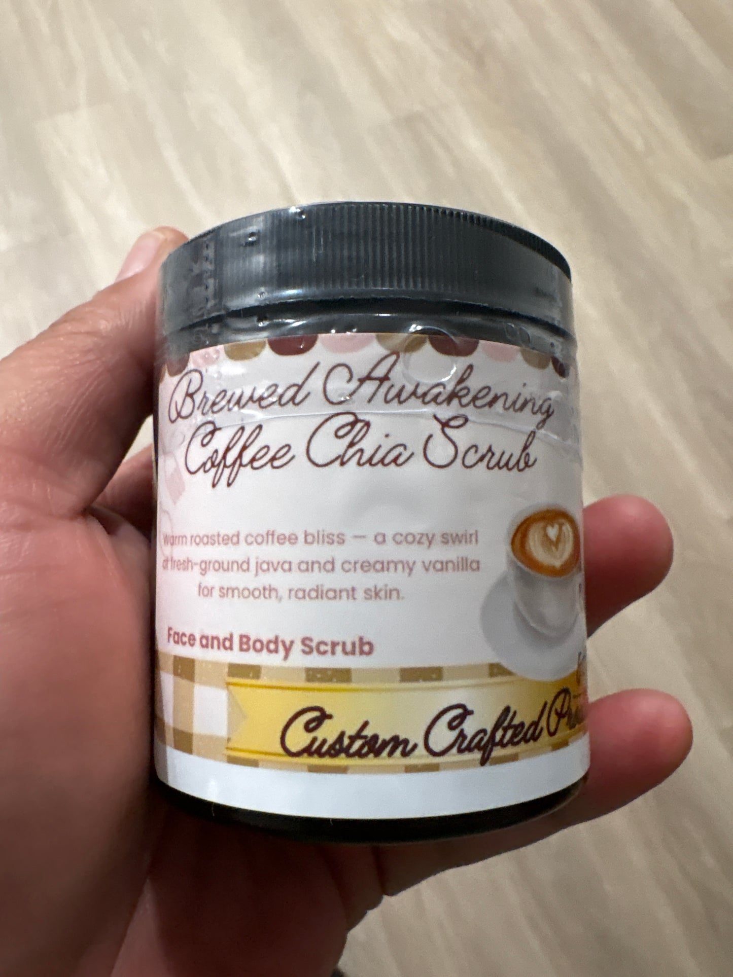 Brewed Awakening Coffee Chia Scrub