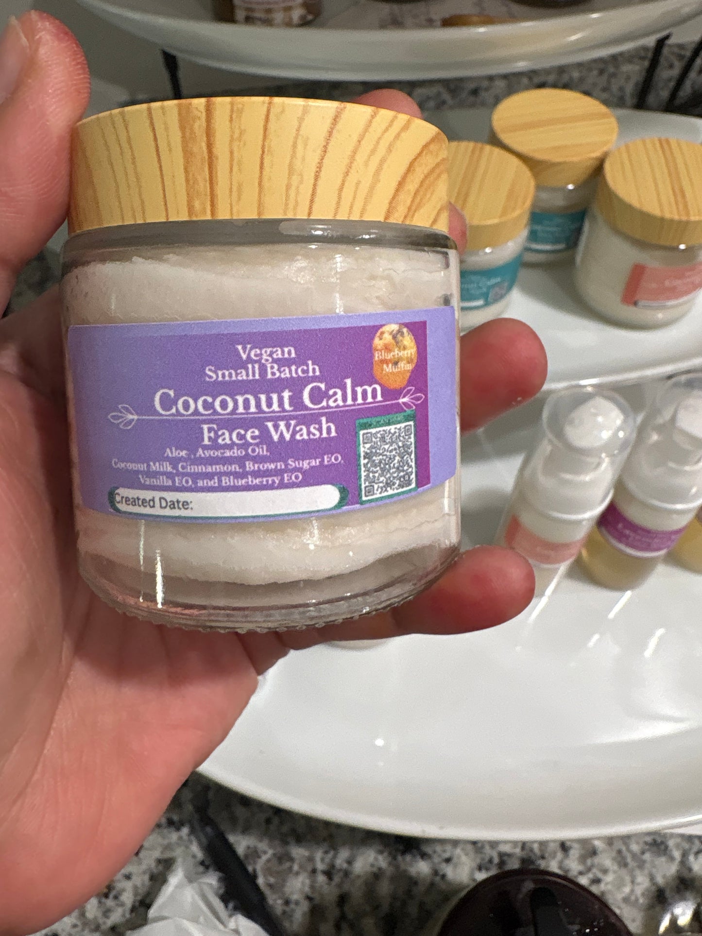 Coconut Calm Face Wash – Hydrating Aloe + Coconut Cleanser