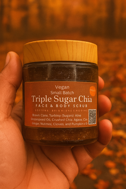 Pumpkin Spice -Triple Sugar Glow Scrub –Face & Body Exfoliating Skin-Softening Scrub