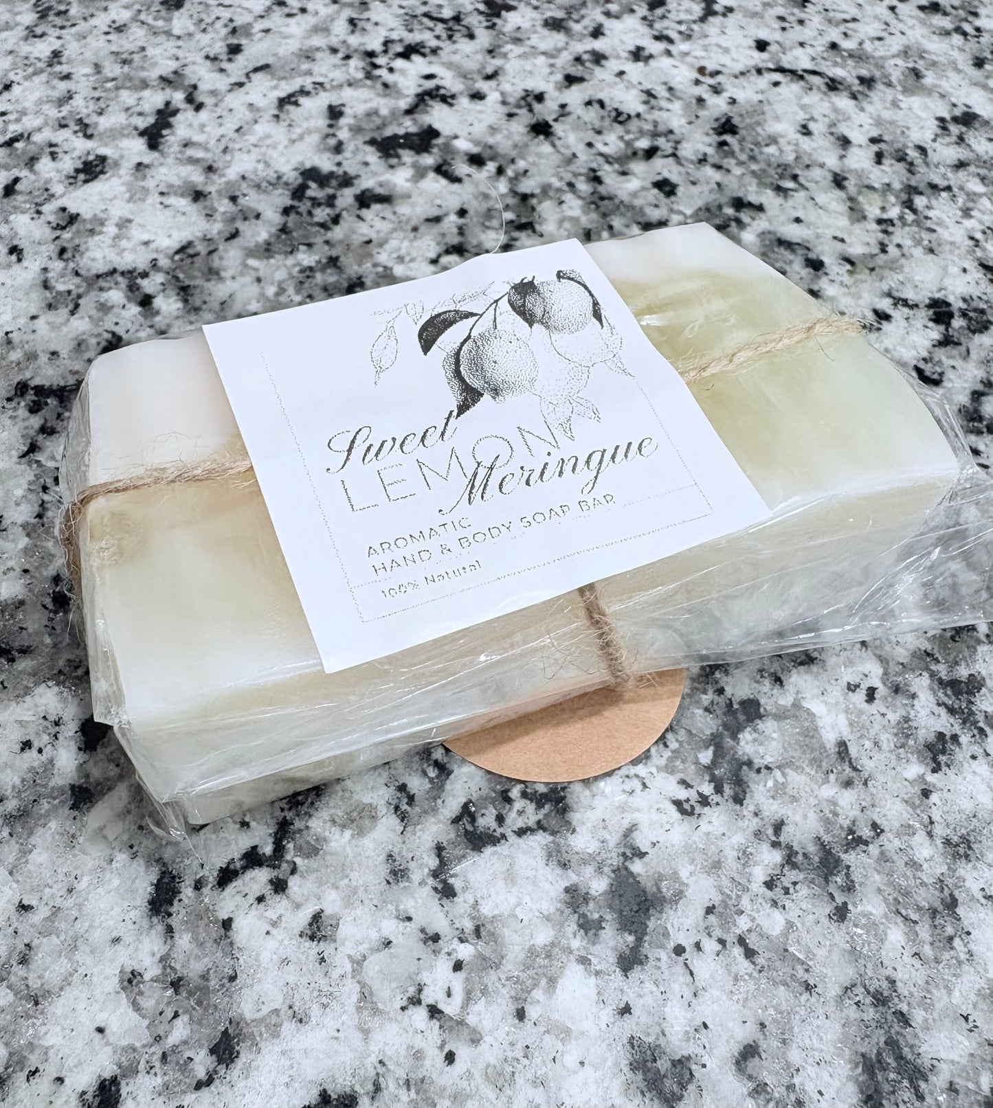Handmade Sweet Lemon Meringue Soap Bars | Artisan | Gift Ready