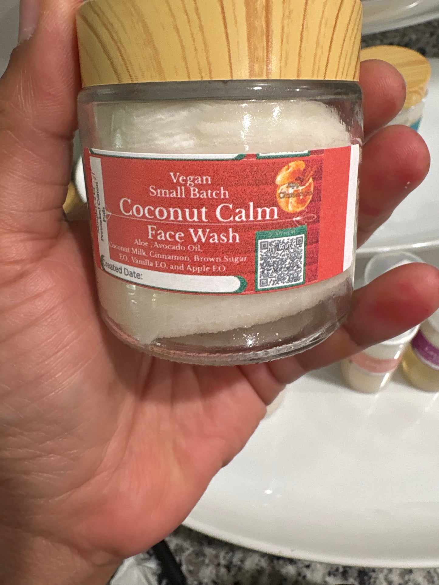 Coconut Calm Face Wash – Hydrating Aloe + Coconut Cleanser