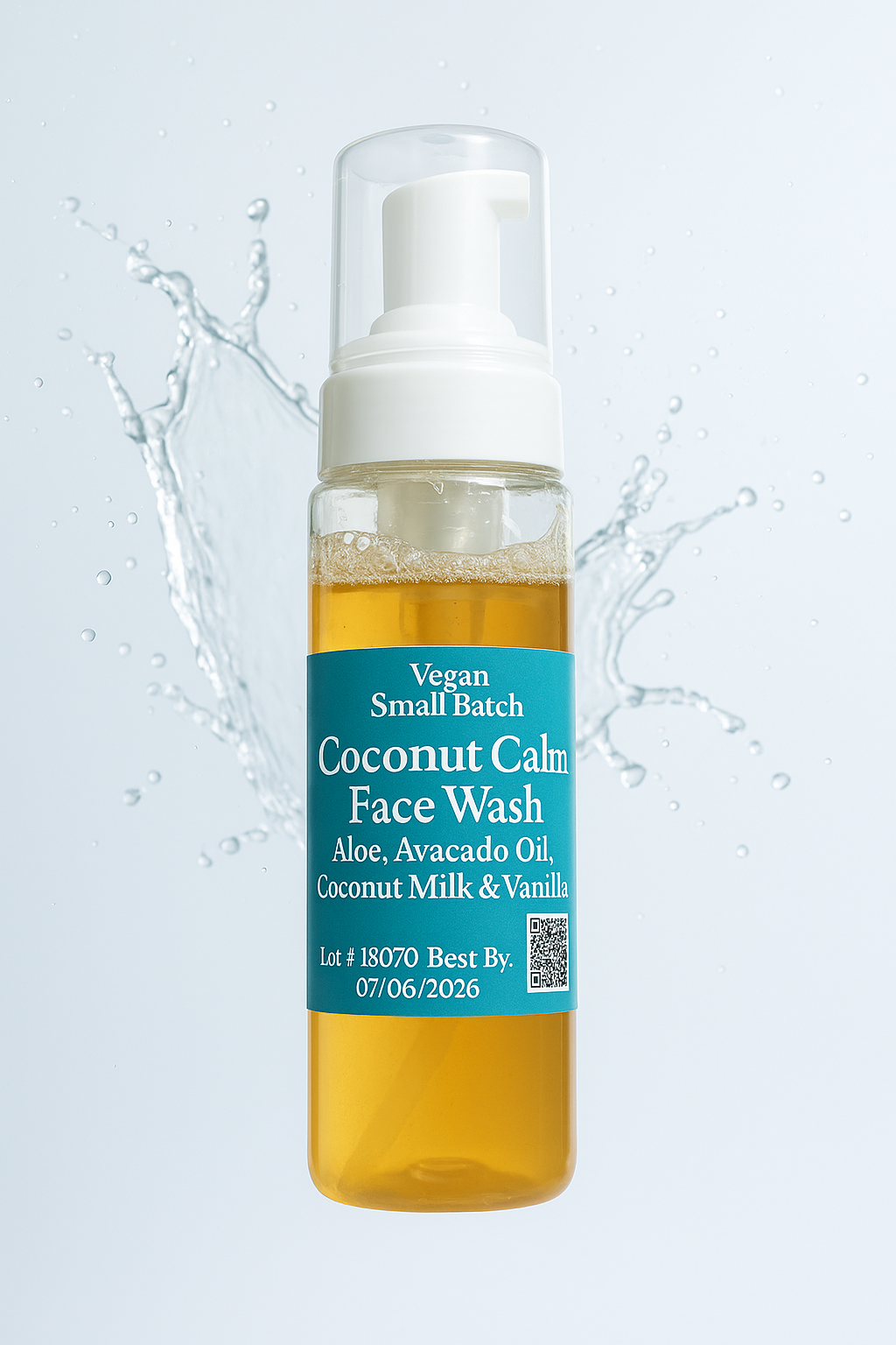 Coconut Calm Face Wash – Hydrating Aloe + Coconut Cleanser