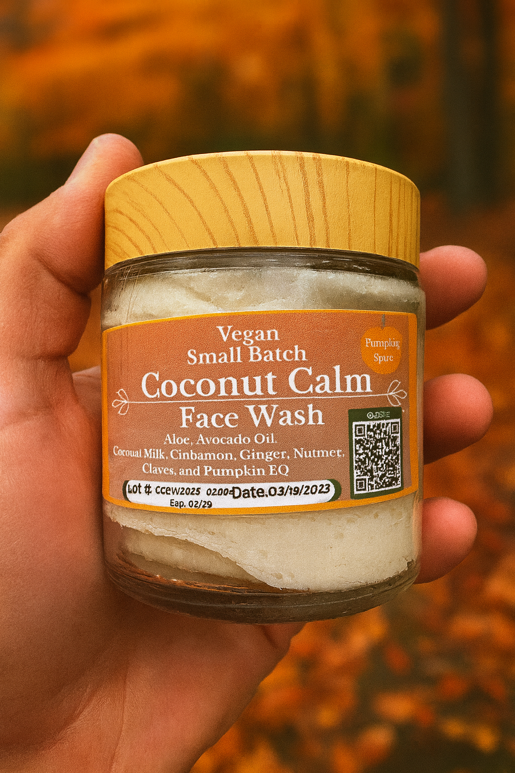 Coconut Calm Face Wash — Pumpkin Spice