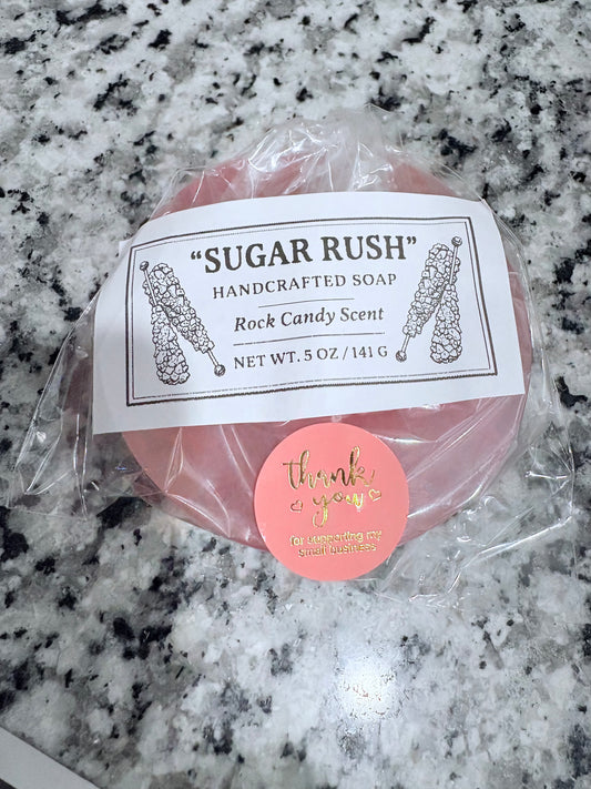 Sugar Rush – Handcrafted Rock Candy Soap (5 oz)