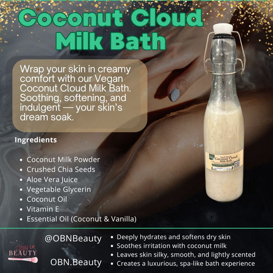 Coconut Cloud Milk Bath – Soothing Coconut & Aloe Soak