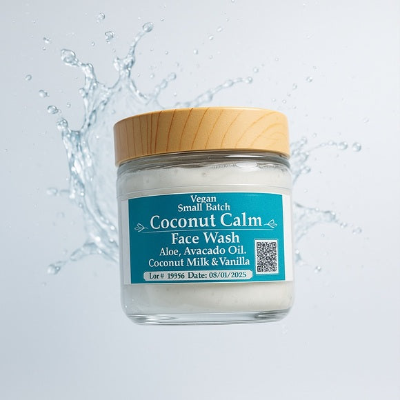 Coconut Calm Face Wash – Hydrating Aloe + Coconut Cleanser